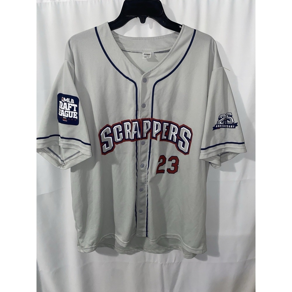 MLB Draft League Mahoning Valley Scrappers SGA Baseball Jersey Men XL